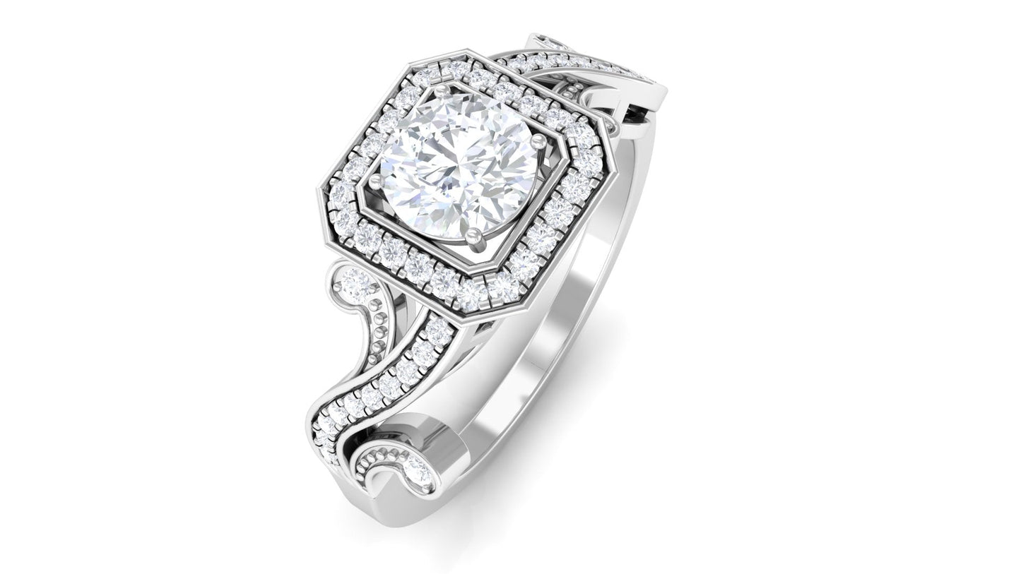 0.75 CT Zircon Engagement Ring