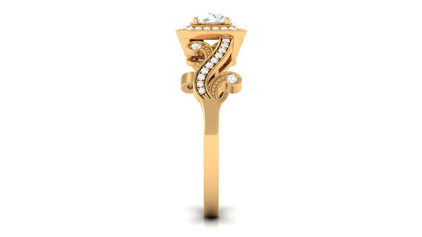 0.75 CT Zircon Engagement Ring