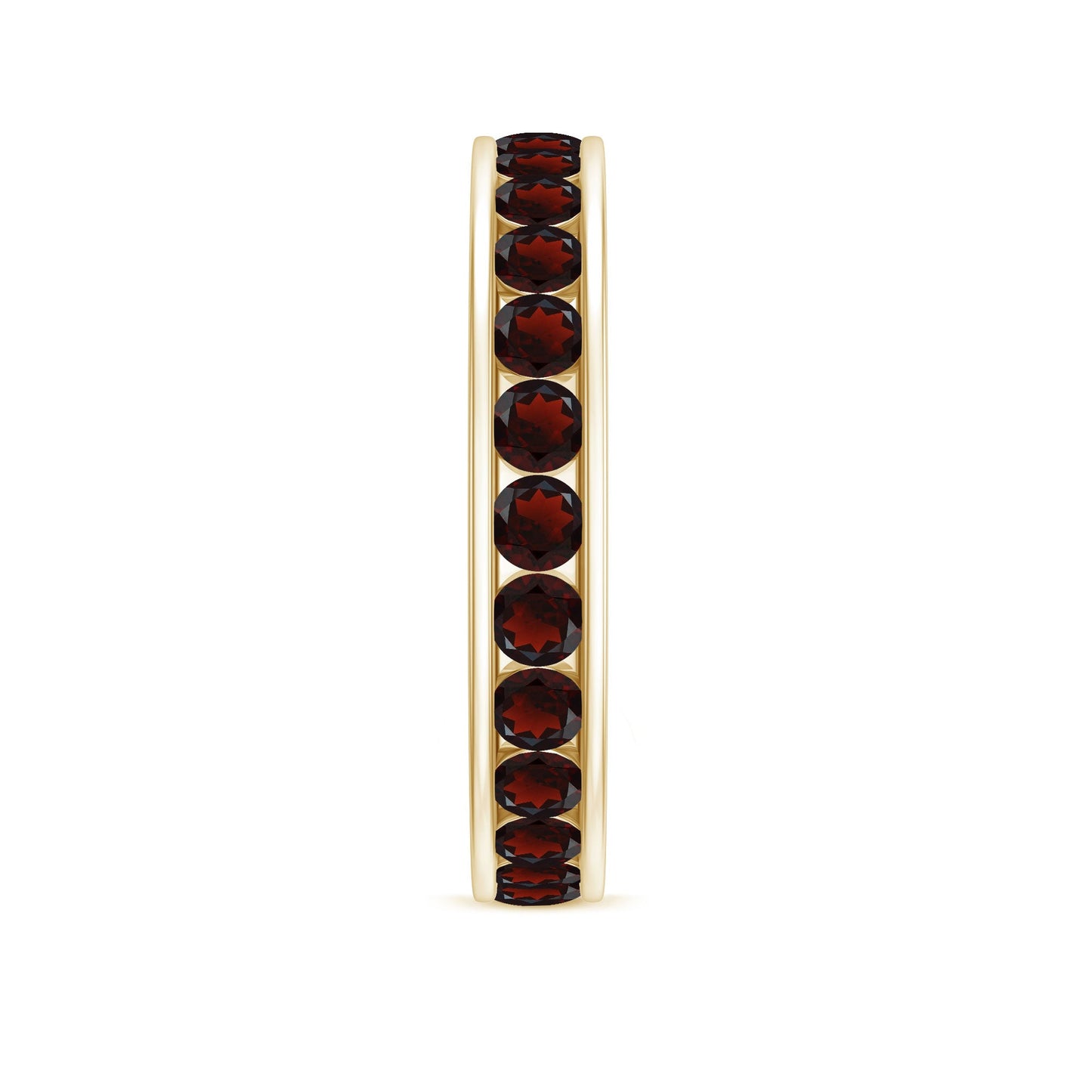 Certified Real Garnet Eternity Ring for Anniversary