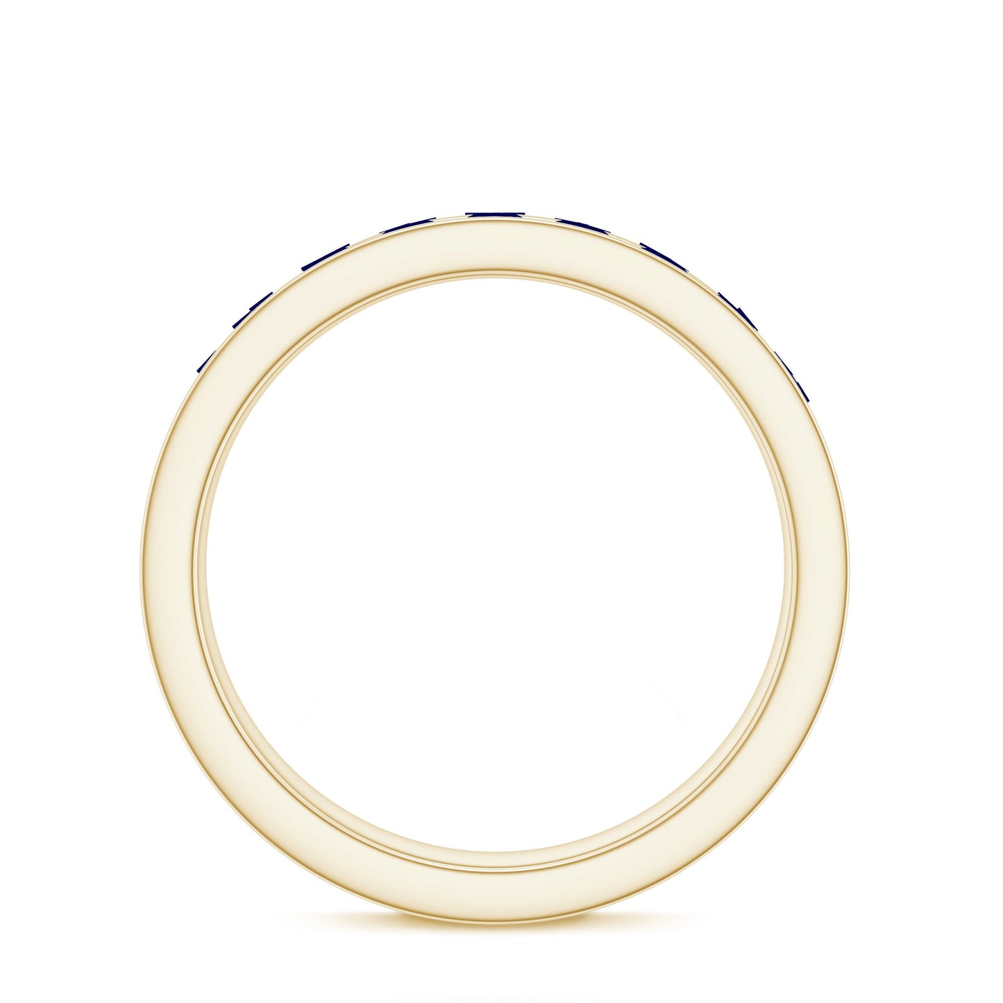 1.25 CT Blue Sapphire Eternity Ring in Trellis setting