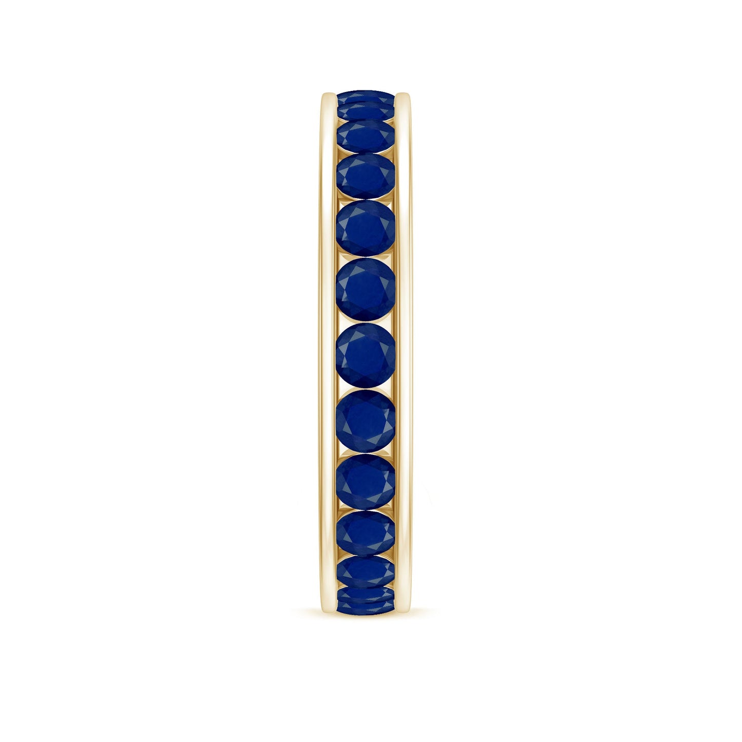 1.25 CT Blue Sapphire Eternity Ring in Trellis setting