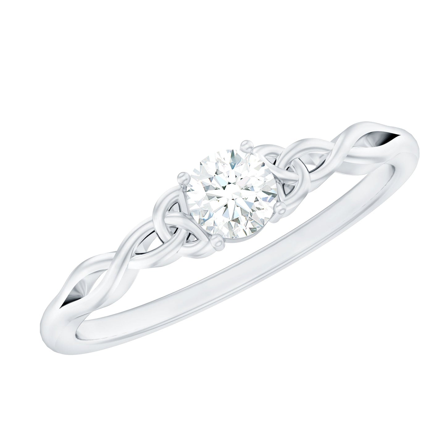 Certified Diamond Celtic Knot Promise Ring