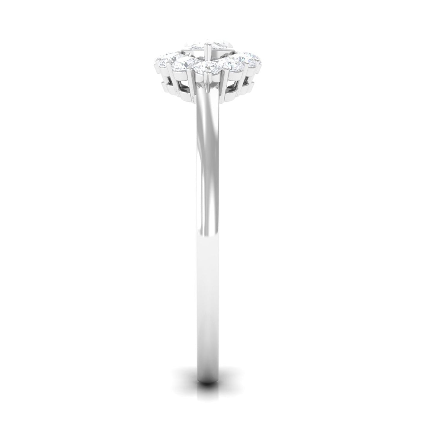 1 CT Marquise Cut Zircon East West Engagement Ring