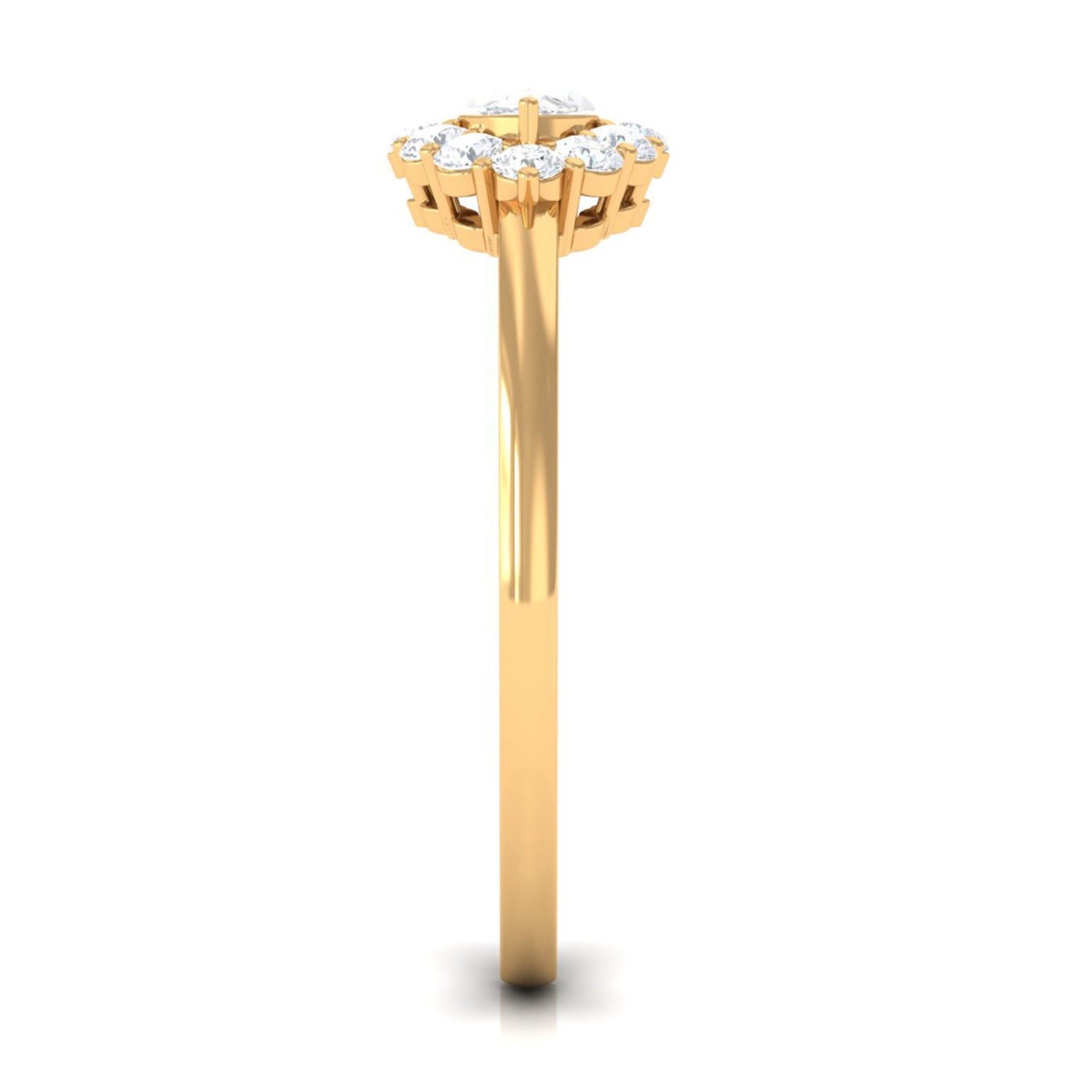 1 CT Marquise Cut Zircon East West Engagement Ring