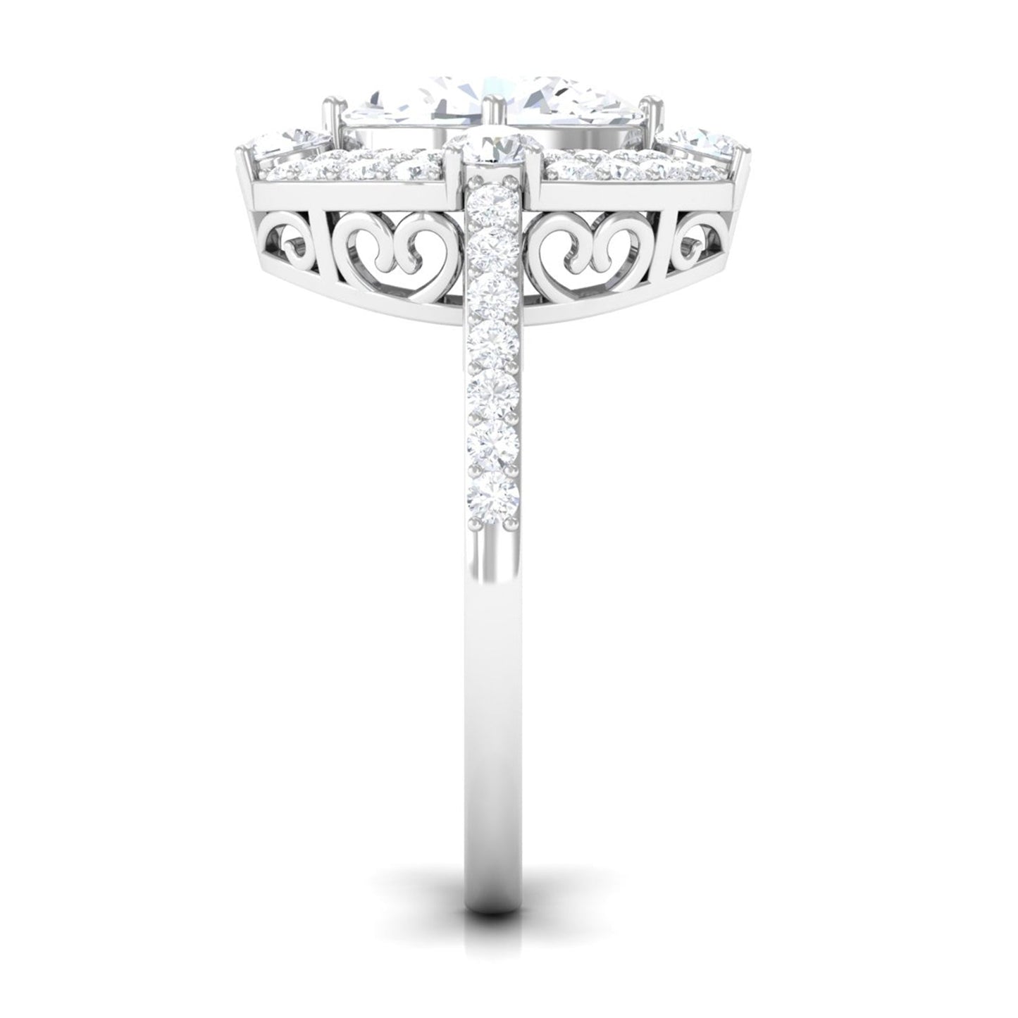 Cubic Zirconia Statement Engagement Ring