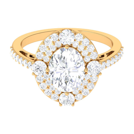 Cubic Zirconia Statement Engagement Ring