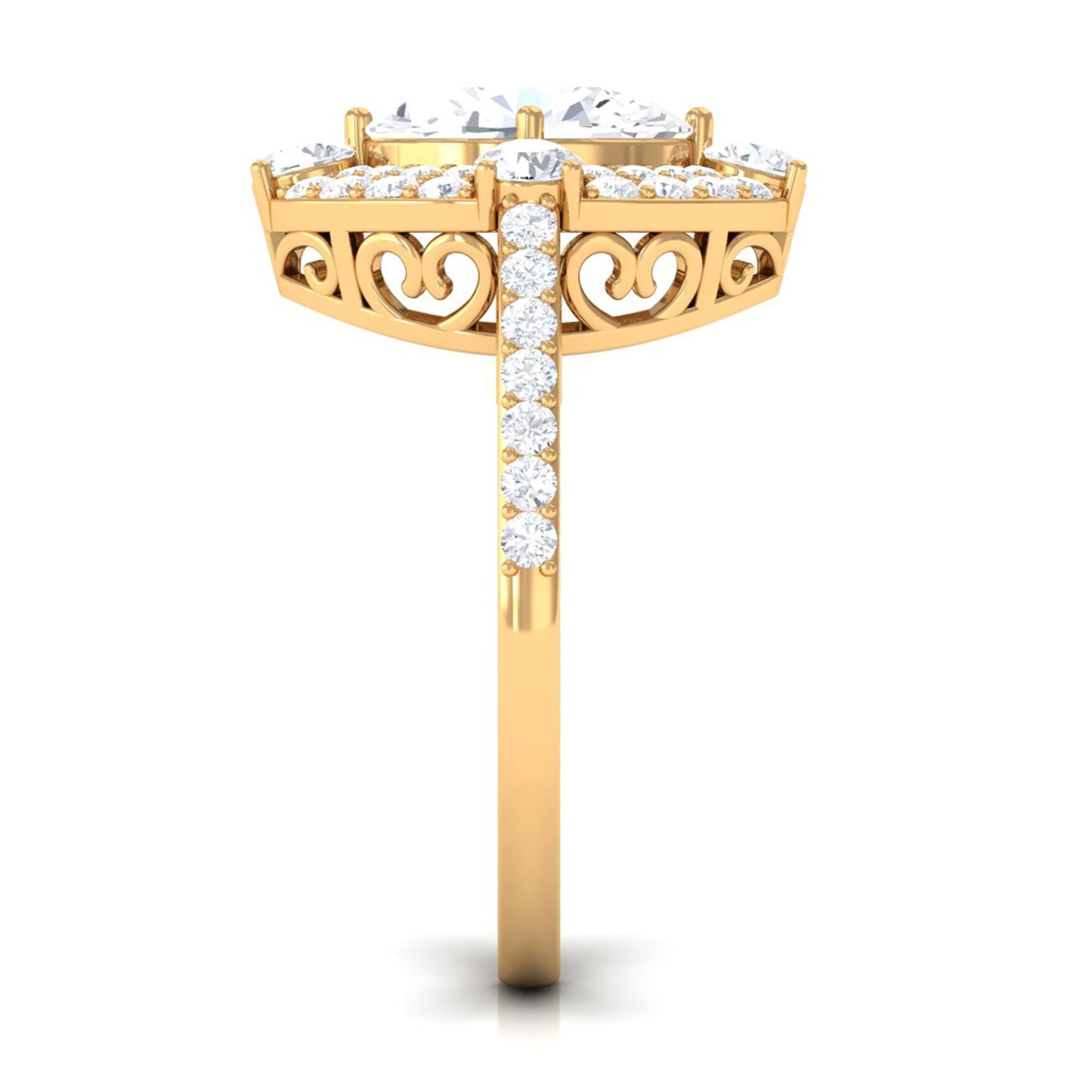 Cubic Zirconia Statement Engagement Ring