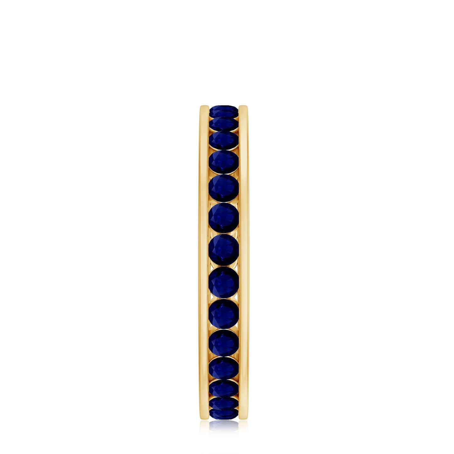 1.50 CT Blue Sapphire Full Eternity band Ring