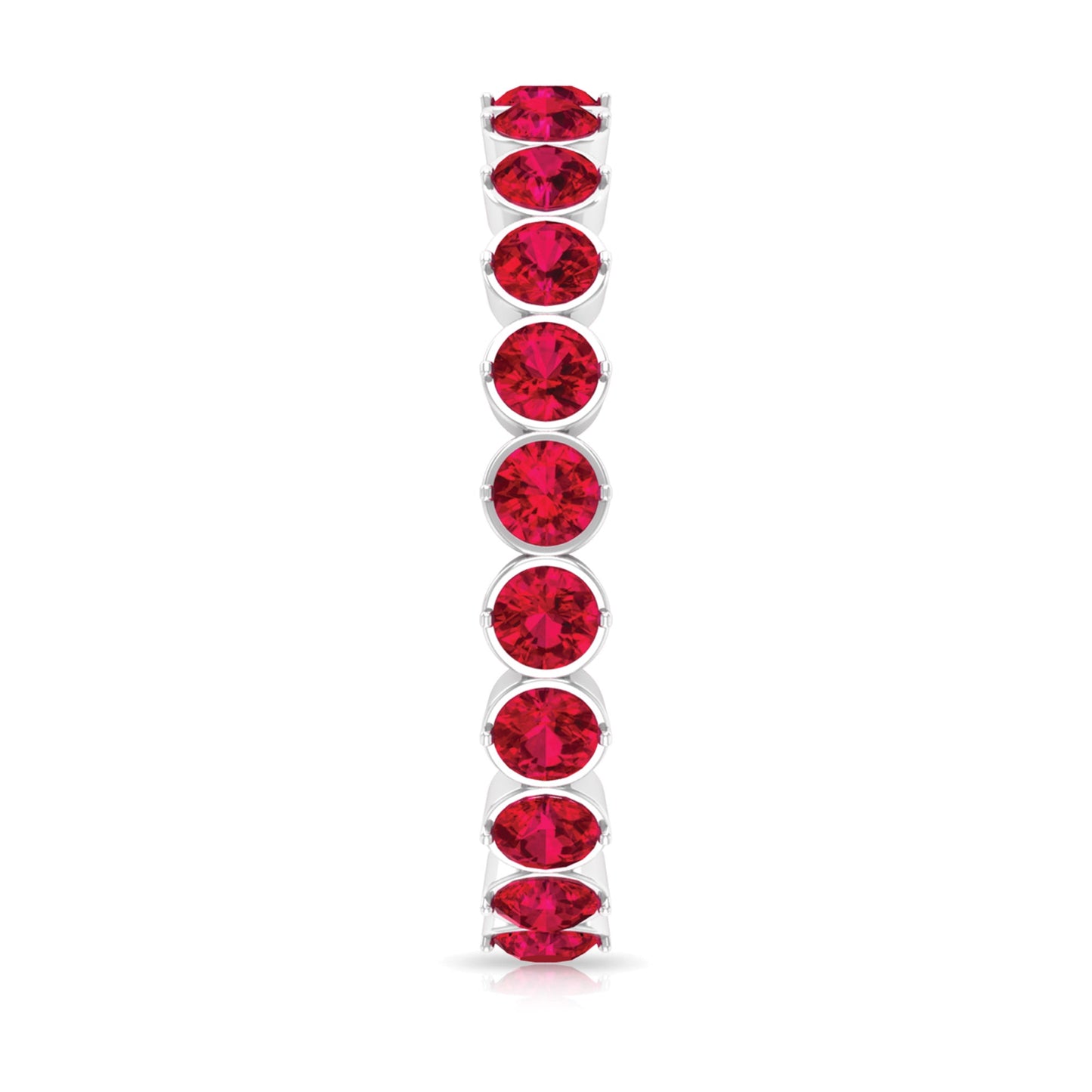 Lab Grown Ruby Eternity Band Ring