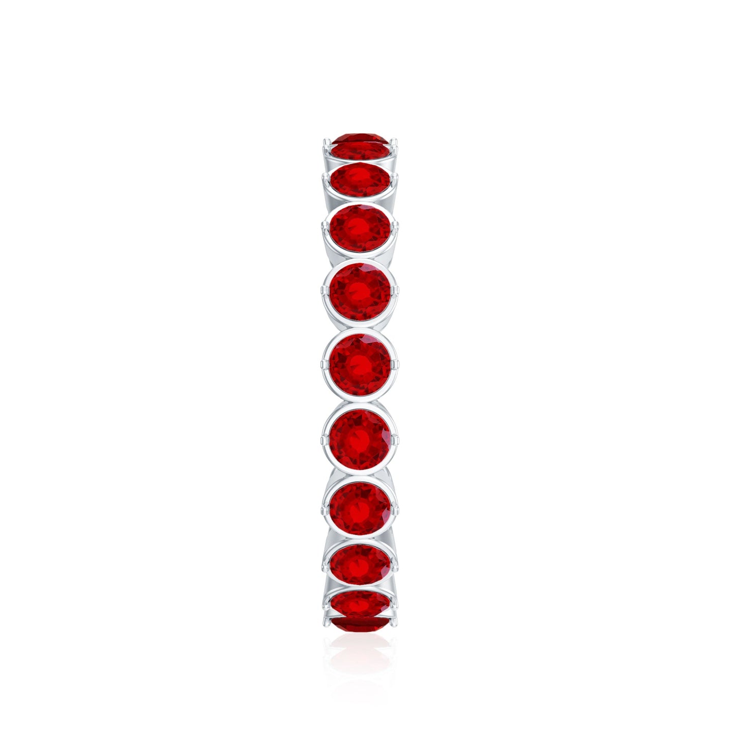 Lab Grown Ruby Eternity Band Ring