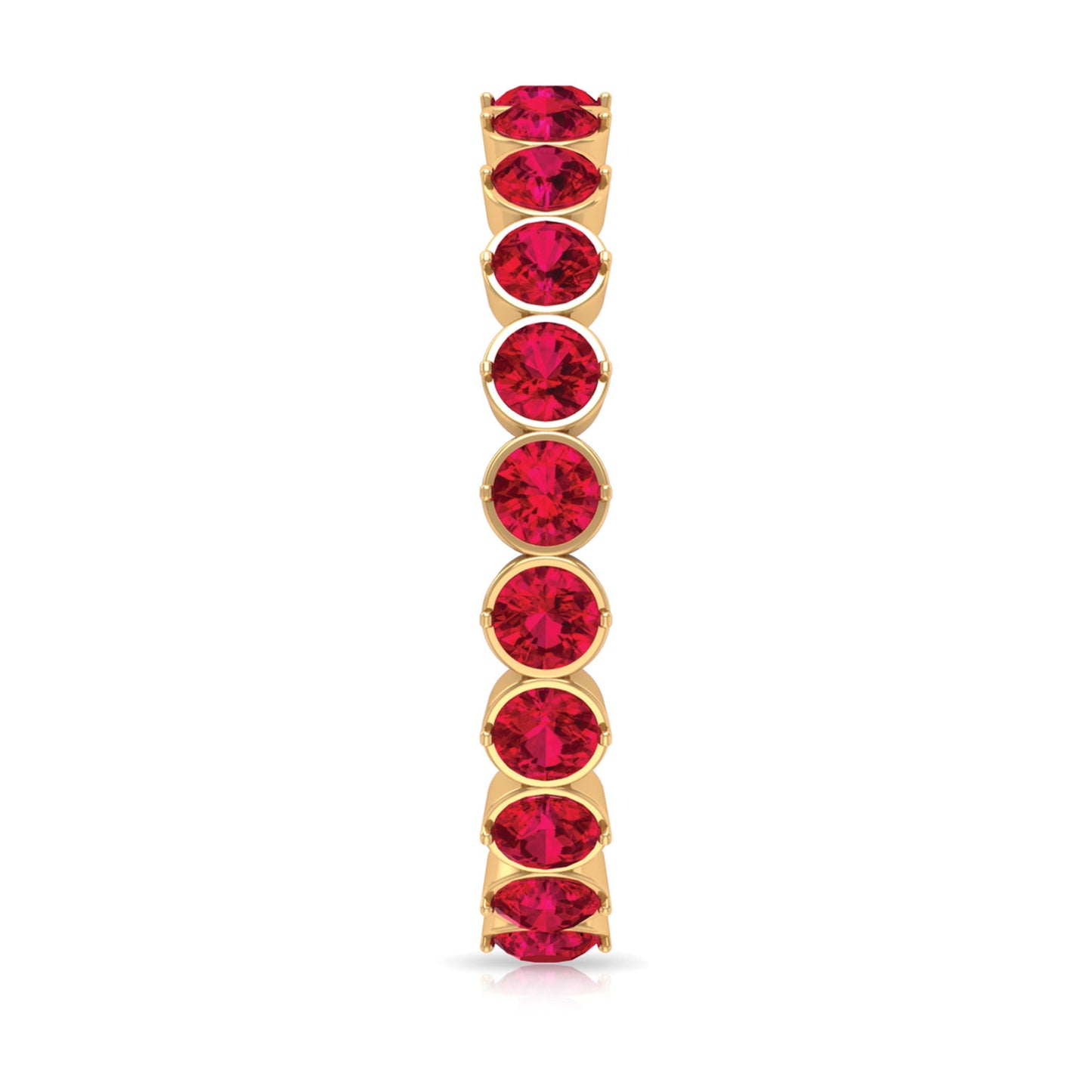 Lab Grown Ruby Eternity Band Ring