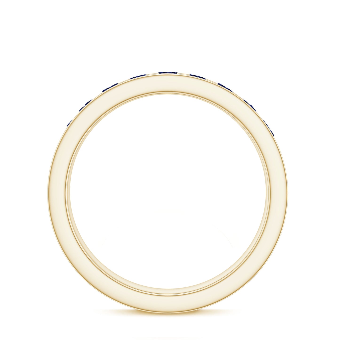 Certified Lab Grown Blue Sapphire Eternity Band Ring in Channel Set