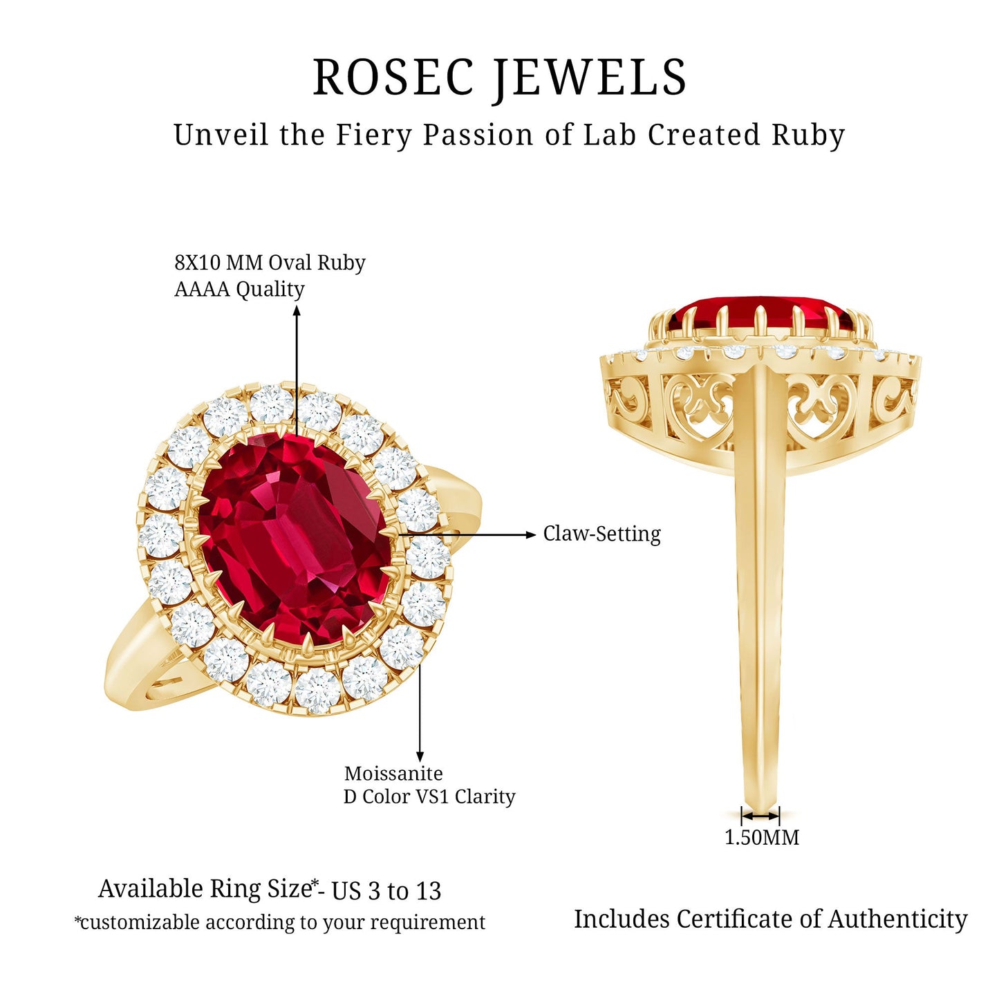 Vintage Inspired Oval Lab Created Ruby Halo Engagement Ring