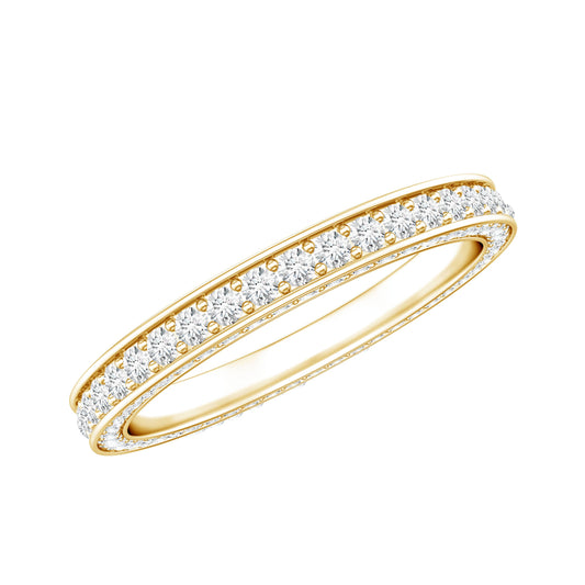 Certified Simulated Diamond Eternity Wedding Band Ring