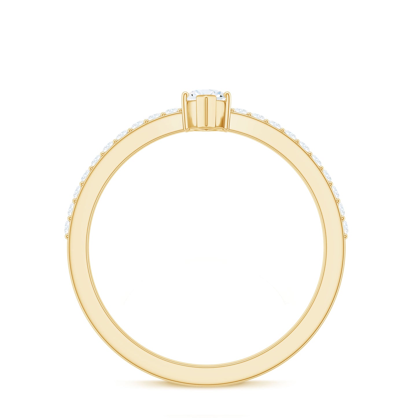 Marquise Cut Moissanite Solitaire Promise Ring for Women