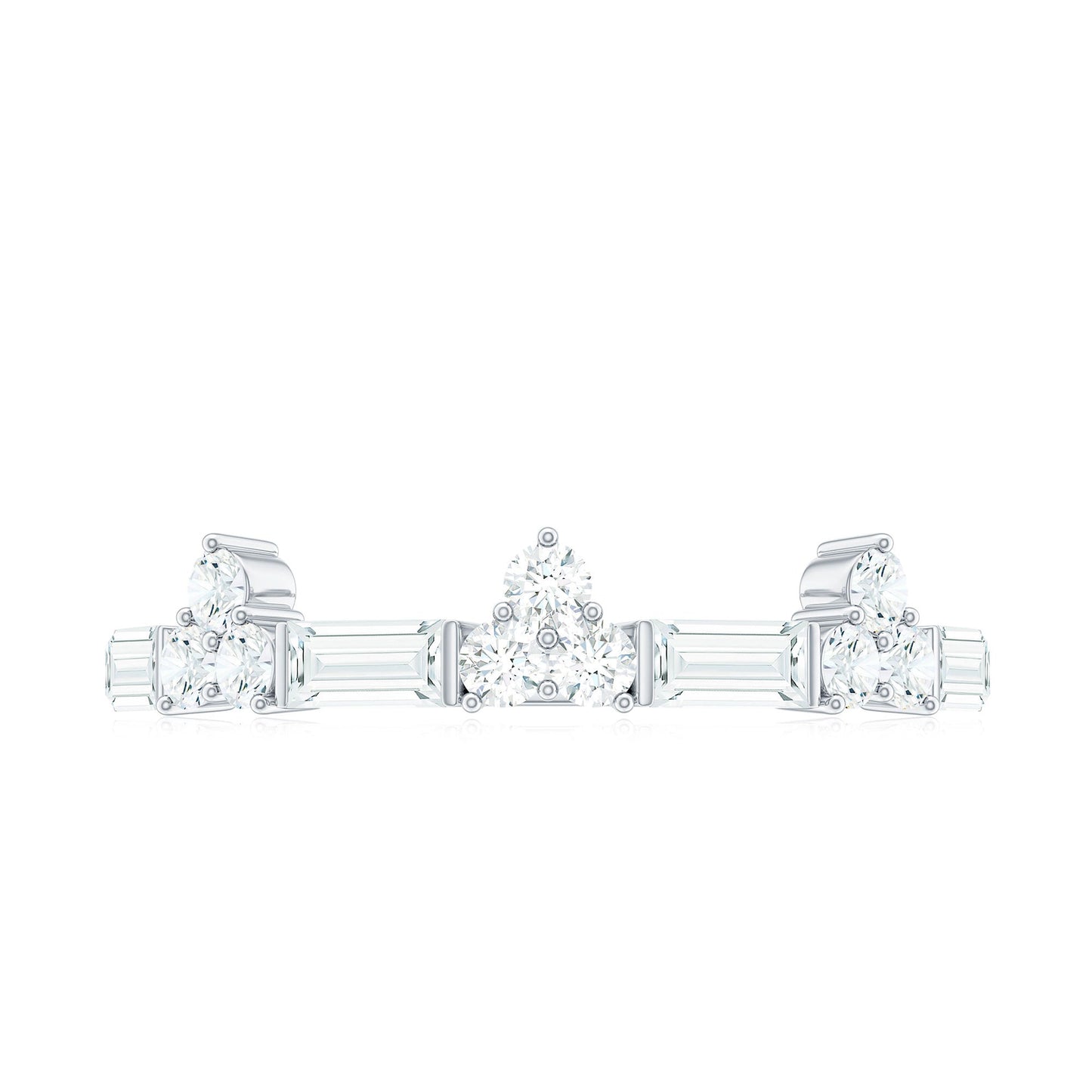 1 CT Cubic Zirconia Minimal Wedding Band Ring