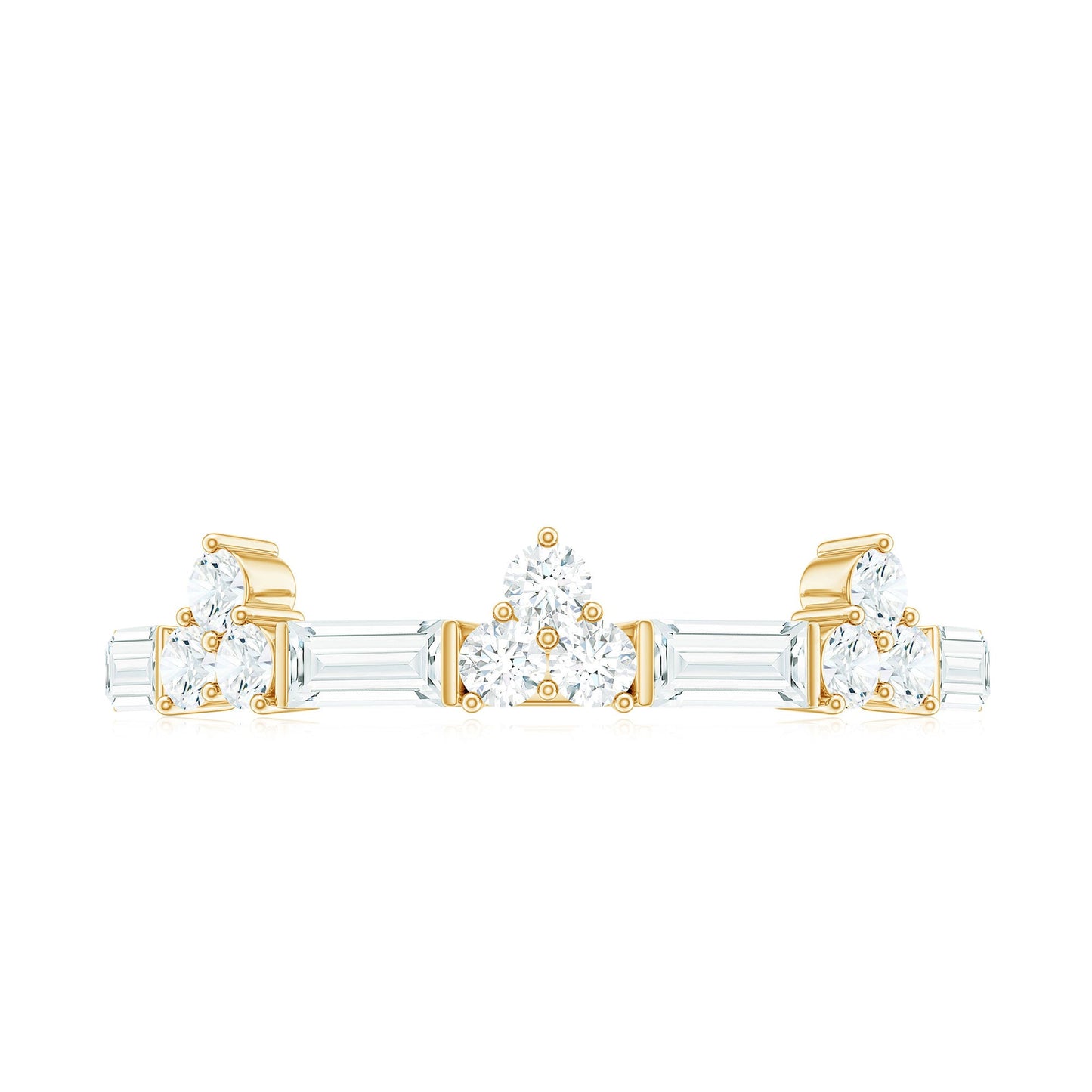 1 CT Cubic Zirconia Minimal Wedding Band Ring