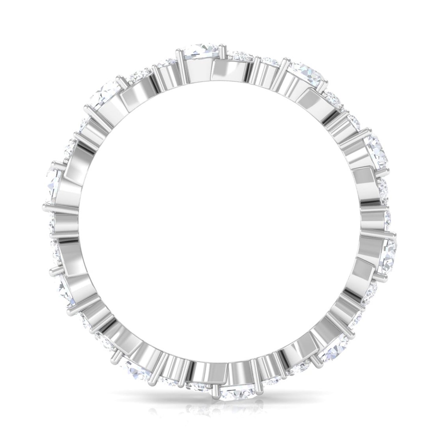 1 CT Elegant Cubic Zirconia Eternity Ring