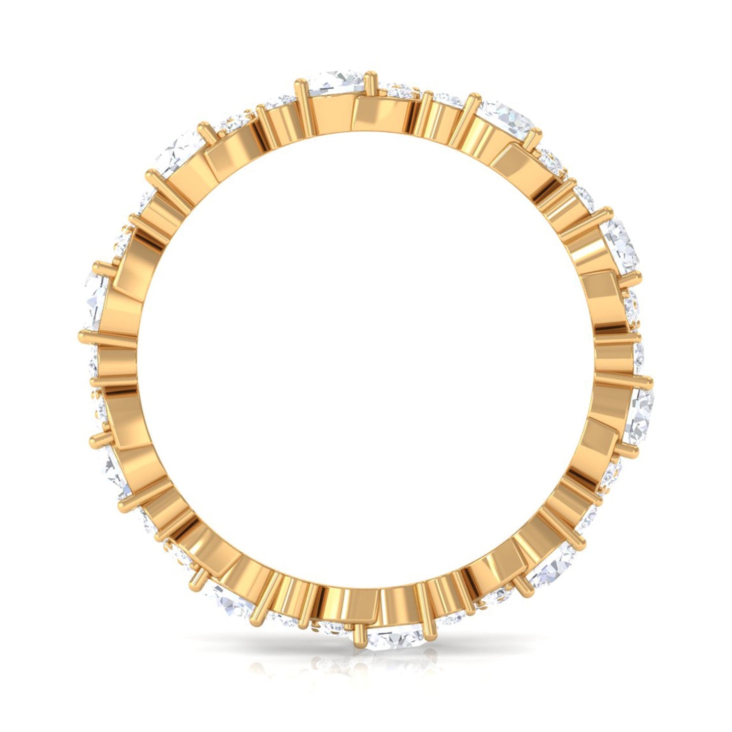 1 CT Elegant Cubic Zirconia Eternity Ring