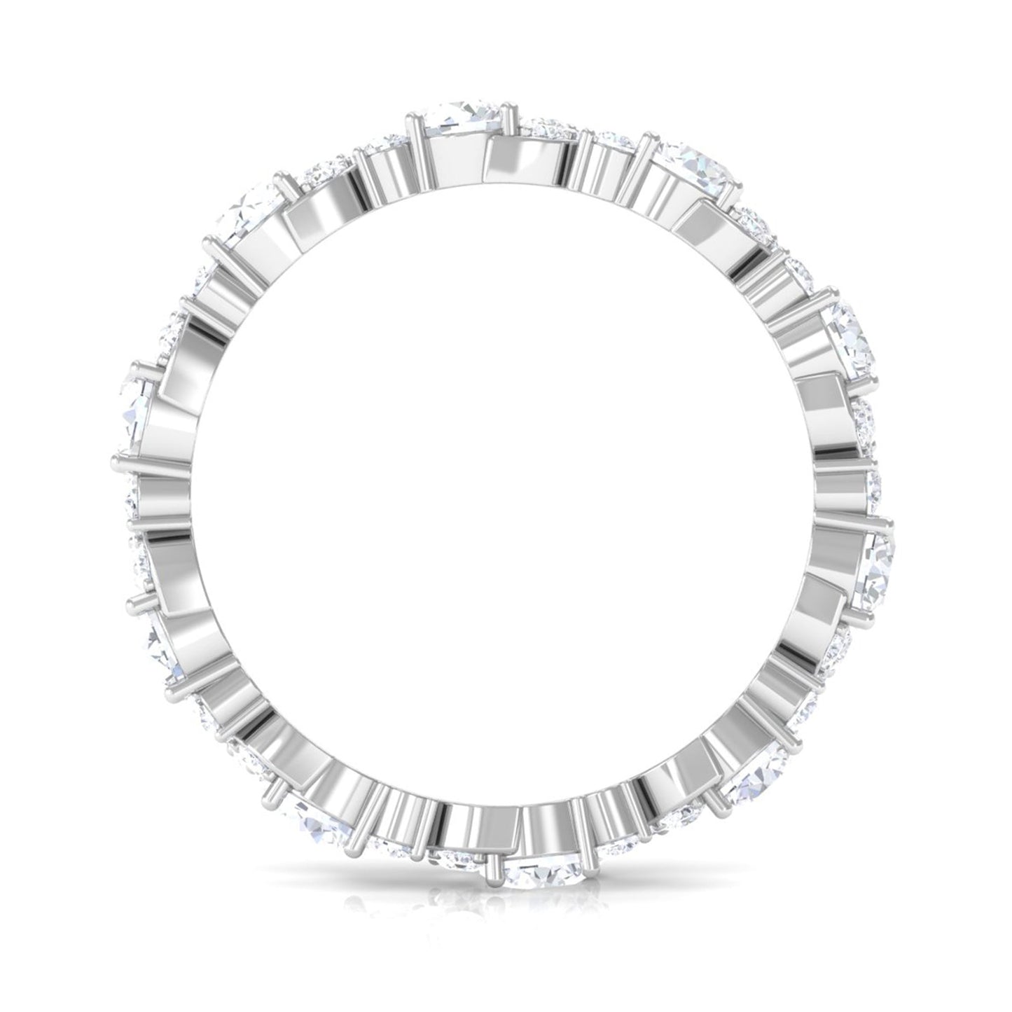 3 CT Elegant Simulated Diamond Eternity Ring