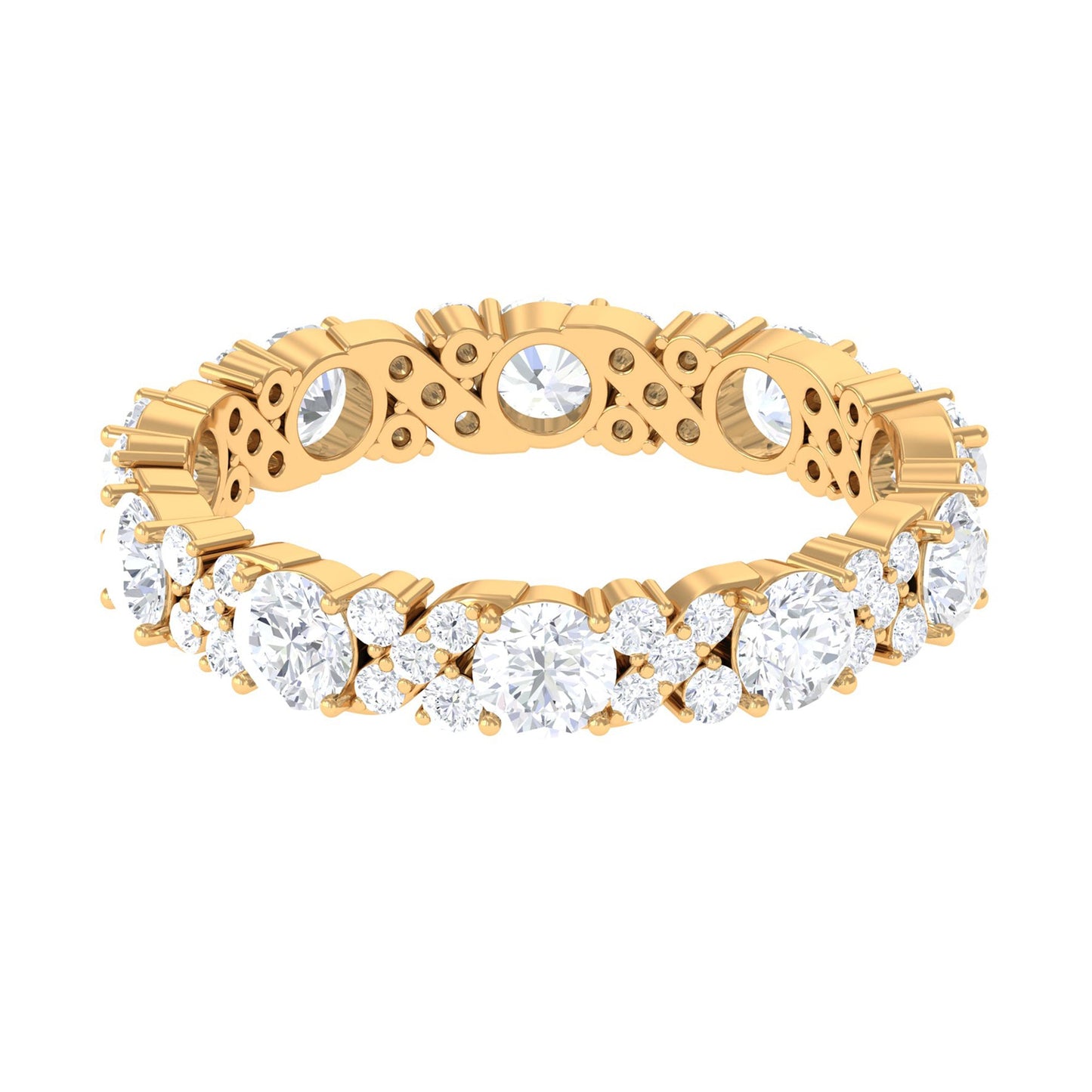 3 CT Elegant Simulated Diamond Eternity Ring