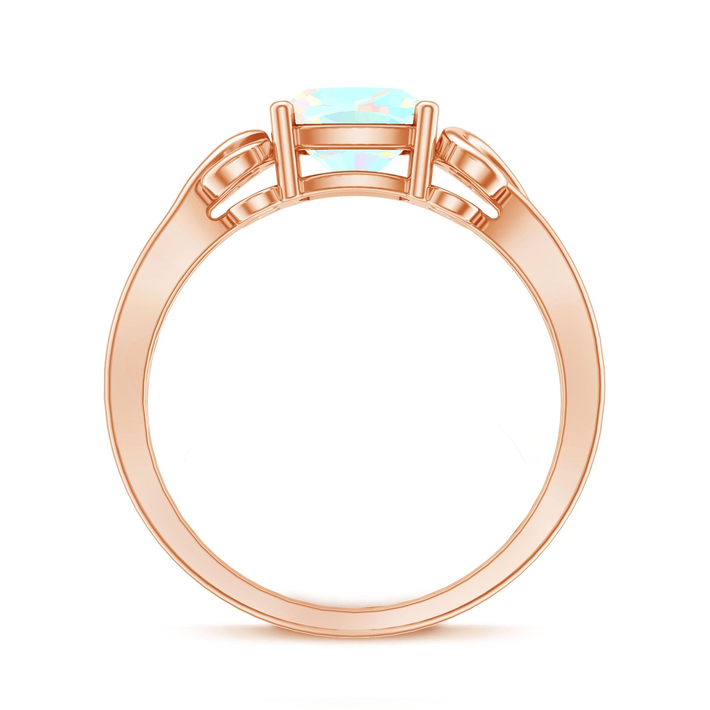 8mm Ethiopian Opal Vintage Engagement Ring With Certificate
