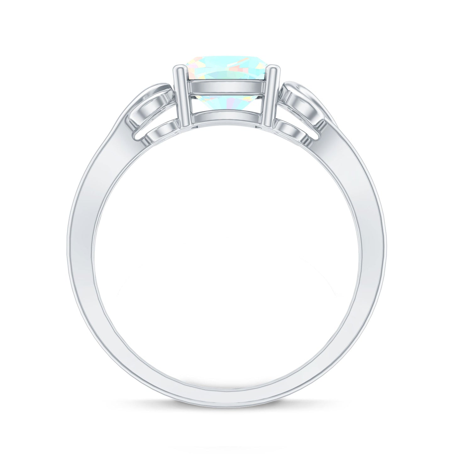 8mm Ethiopian Opal Vintage Engagement Ring With Certificate