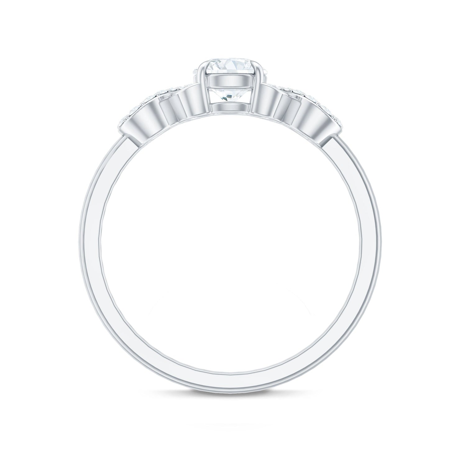 Lab Grown Diamond Criss Cross Promise Ring