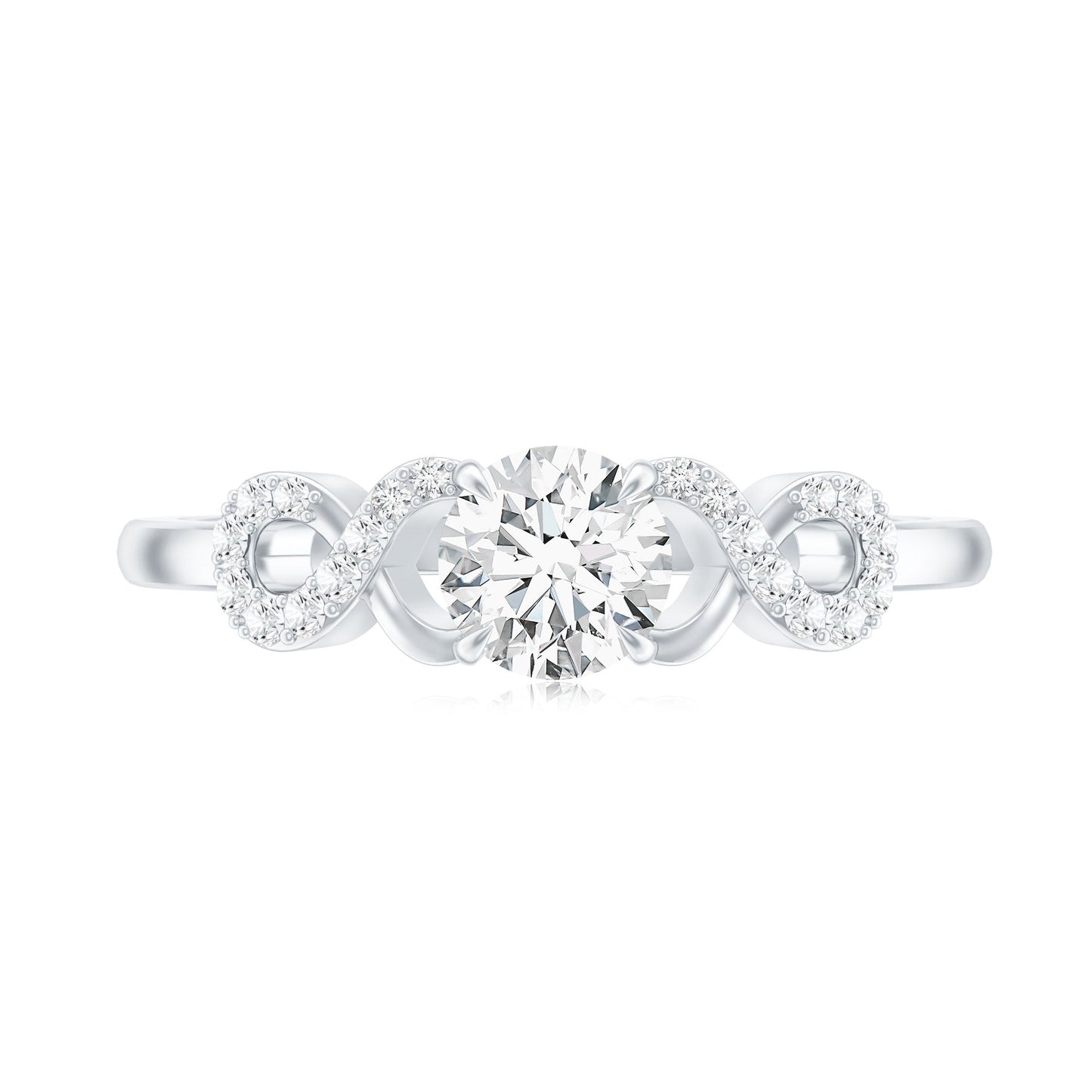 Lab Grown Diamond Criss Cross Promise Ring
