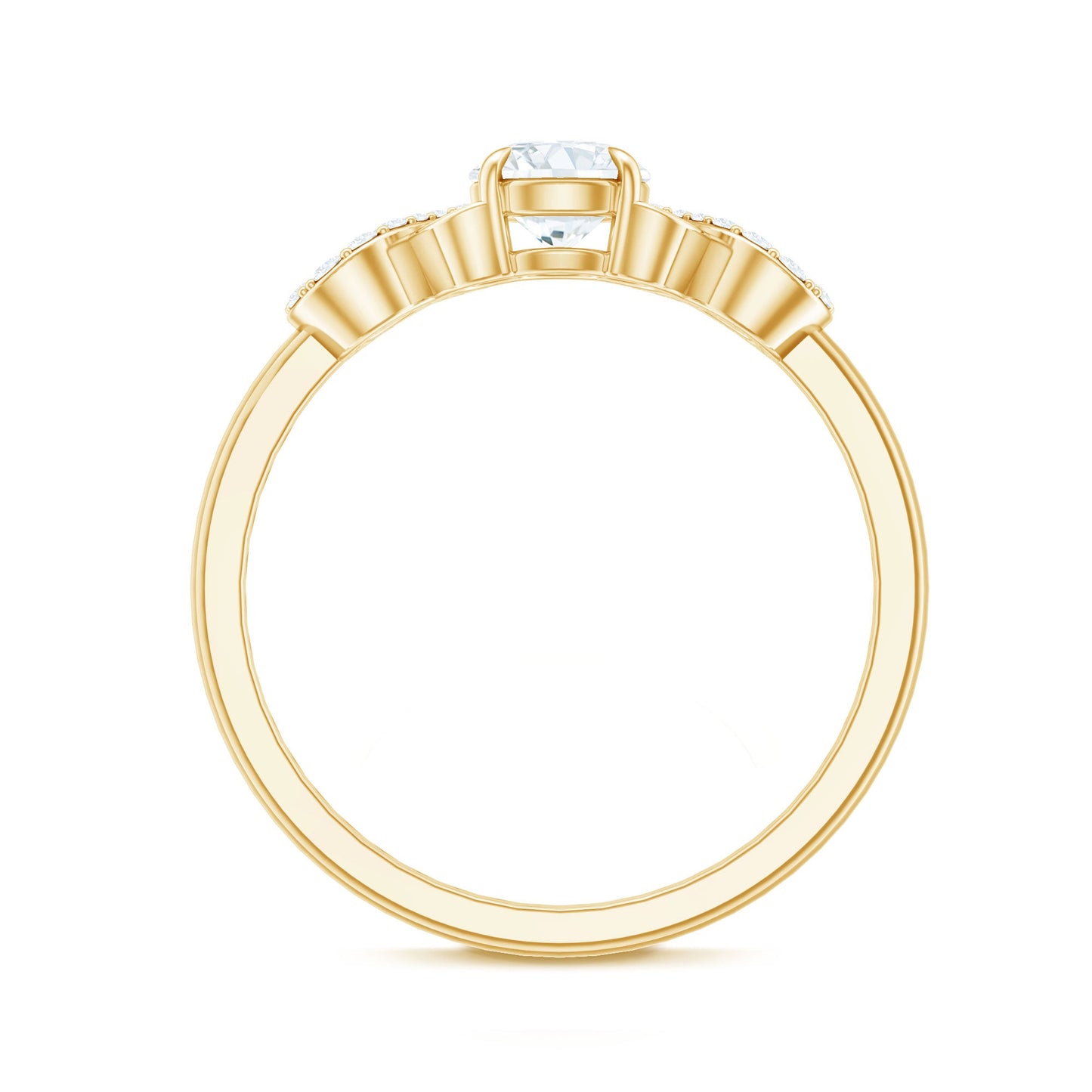 Lab Grown Diamond Criss Cross Promise Ring