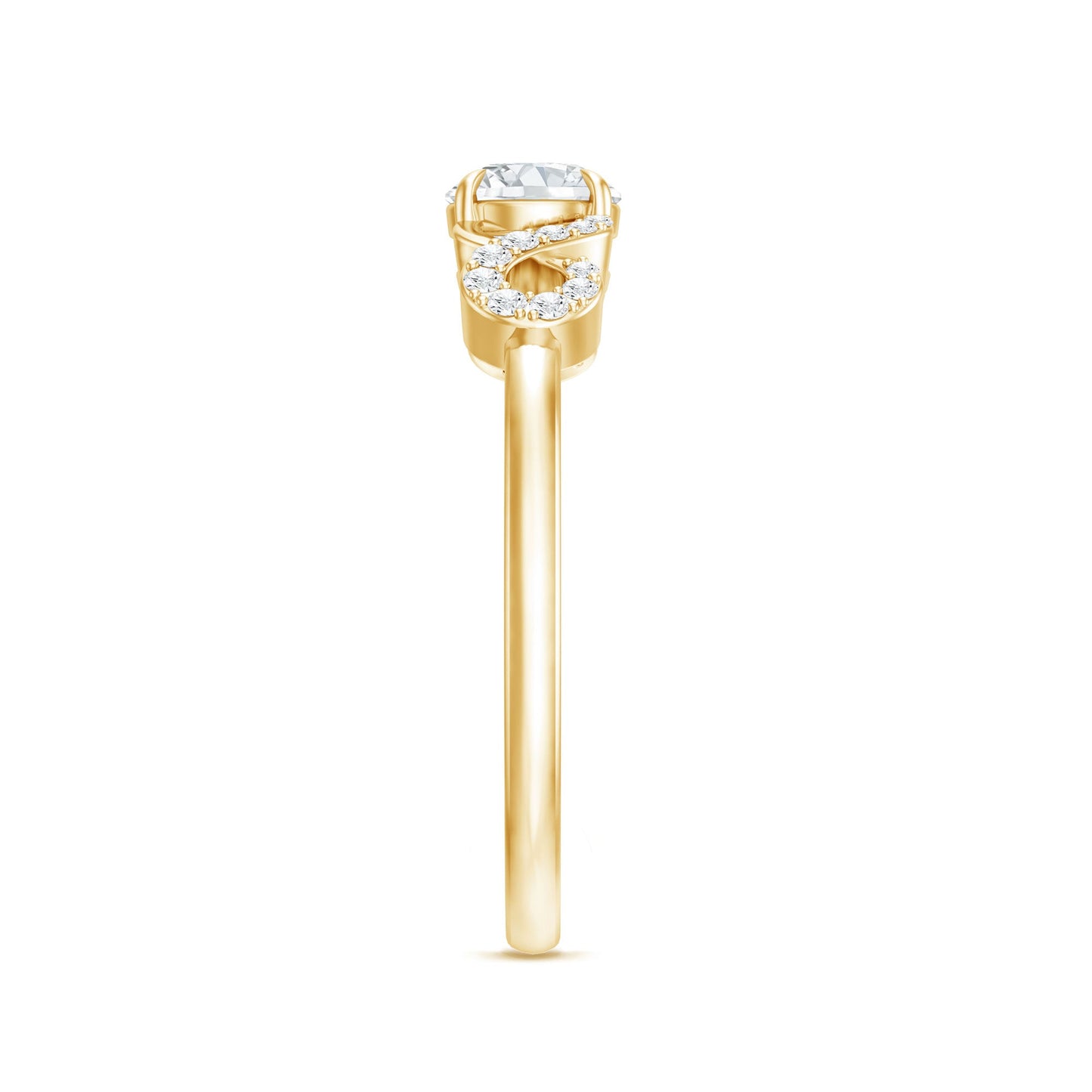 Lab Grown Diamond Criss Cross Promise Ring