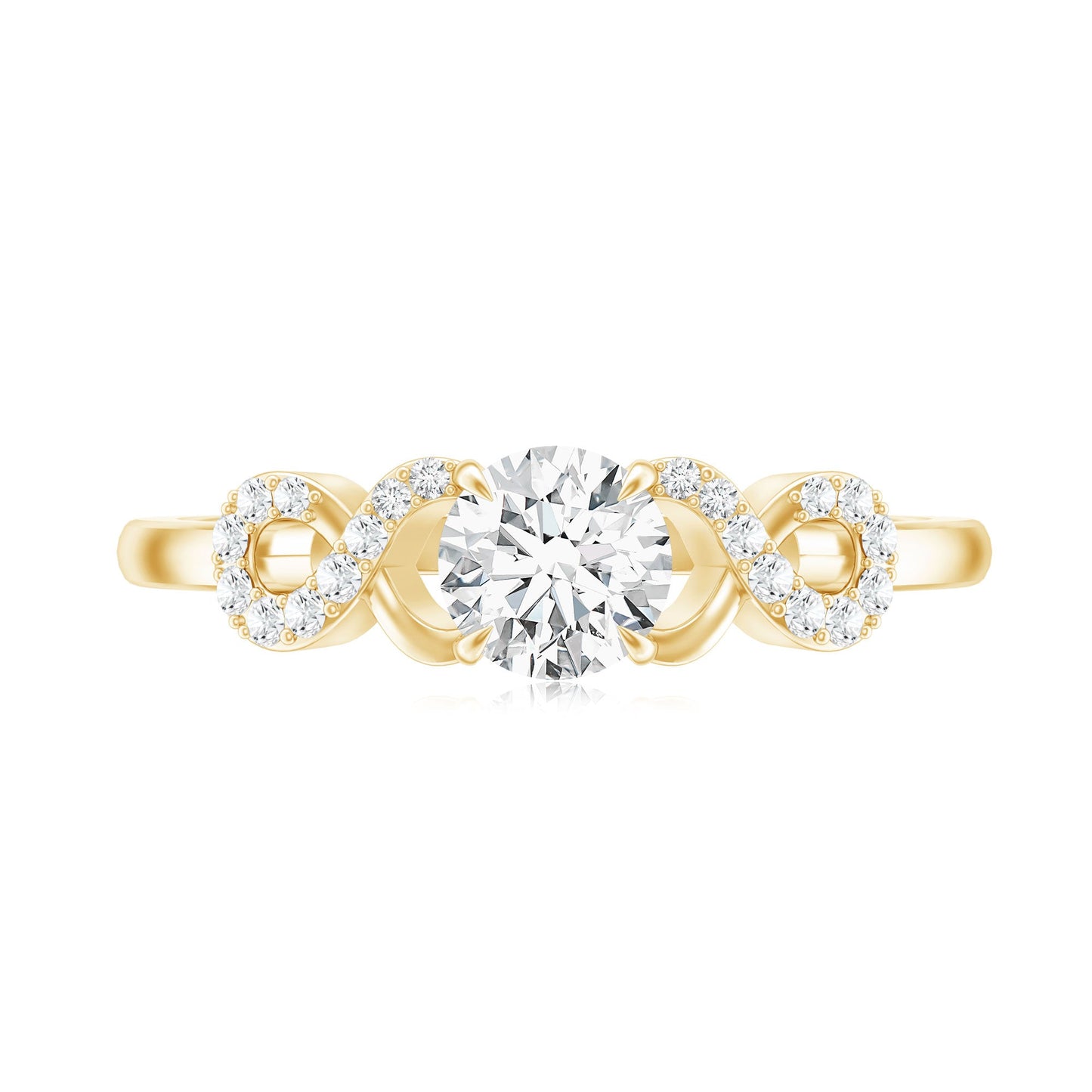 Lab Grown Diamond Criss Cross Promise Ring