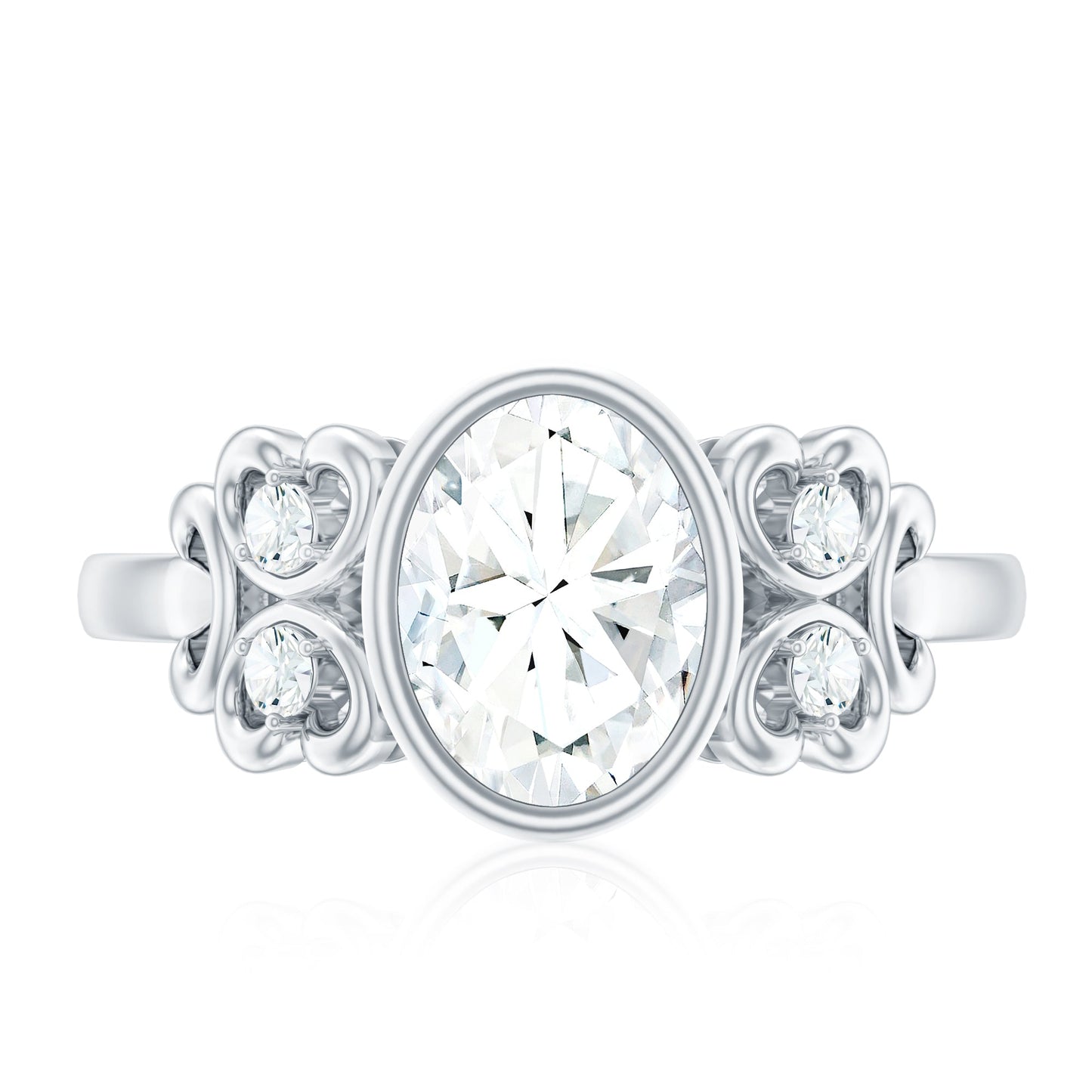 Classic Oval Lab Grown Diamond Solitaire Engagement Ring