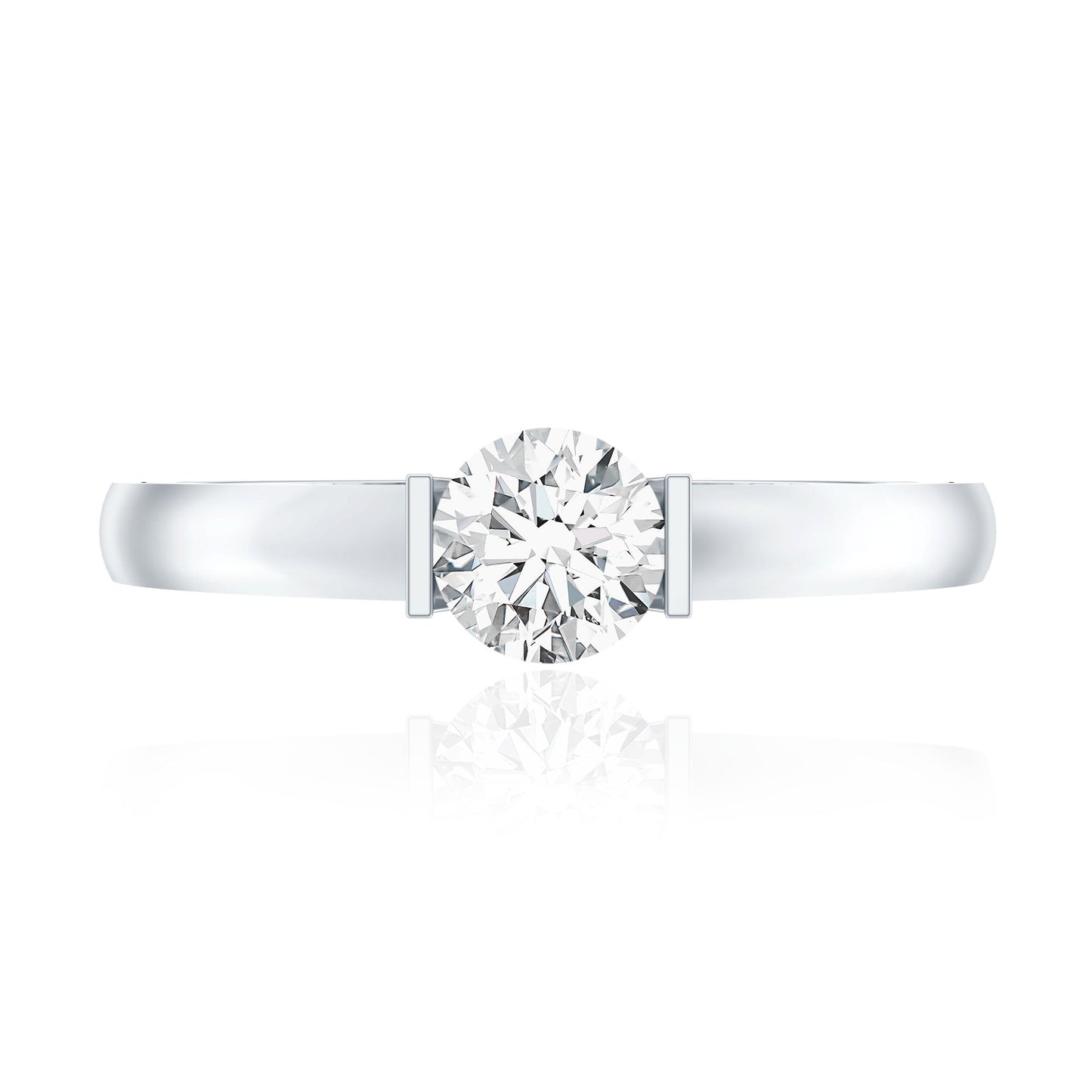 Minimal Lab Grown Diamond Solitaire Ring