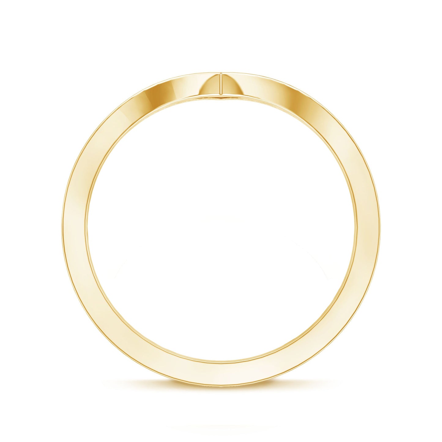 Certified Moissanite Chevron Enhancer Ring