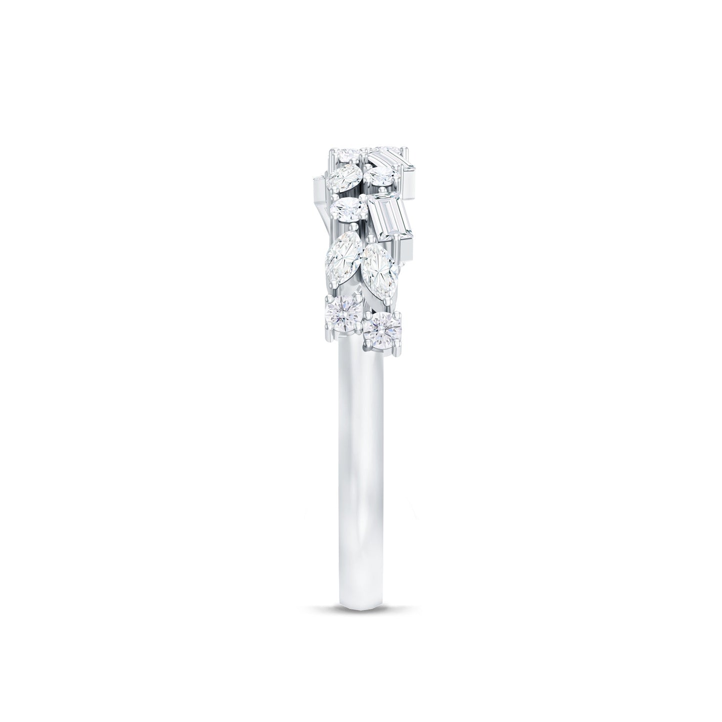 Real Diamond Half Eternity Band Ring