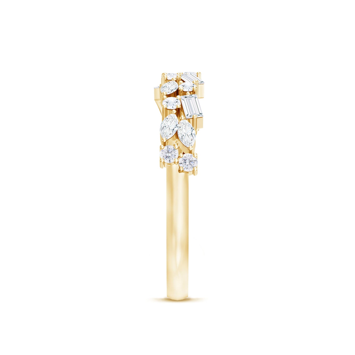 Real Diamond Half Eternity Band Ring