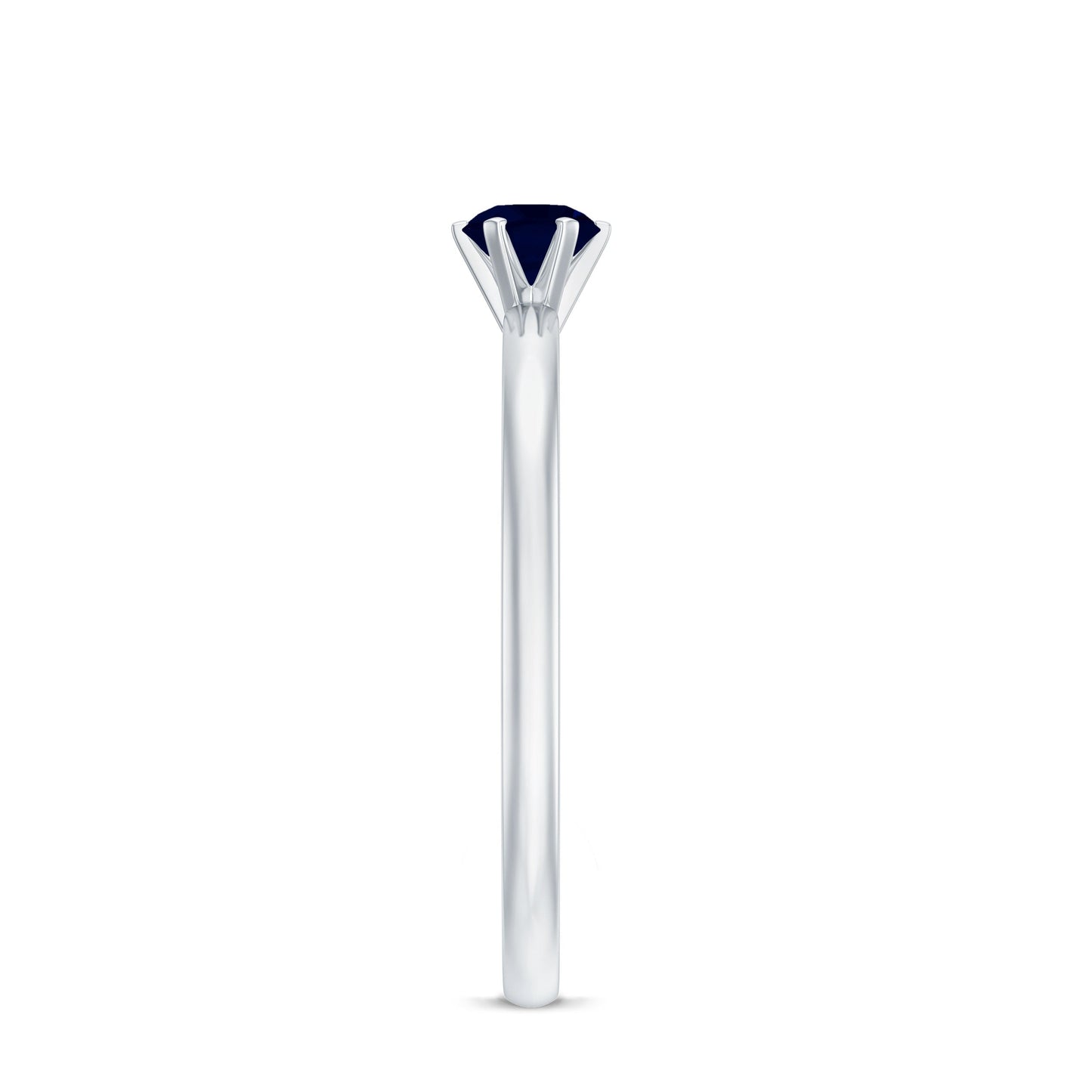 1/4 CT Solitaire Blue Sapphire Promise Ring