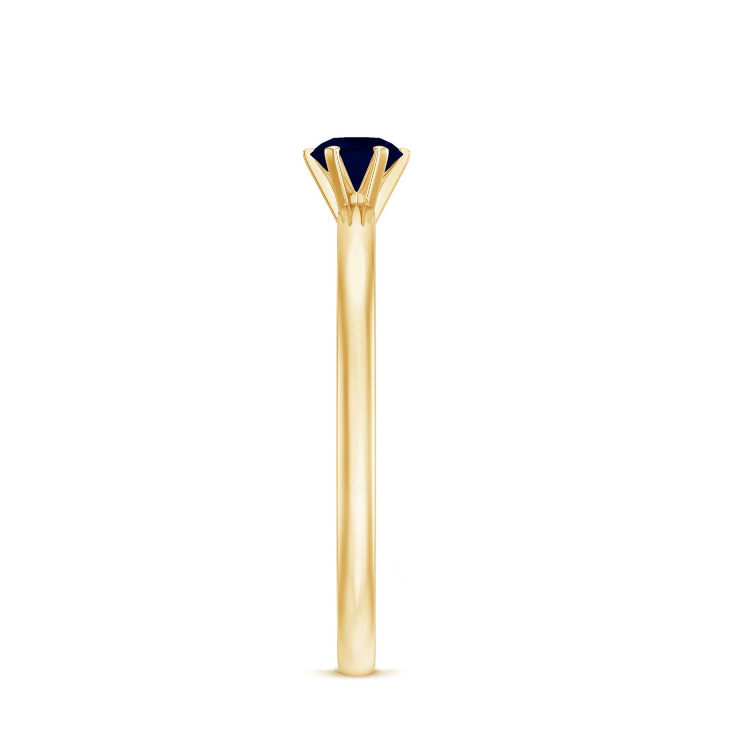 1/4 CT Solitaire Blue Sapphire Promise Ring