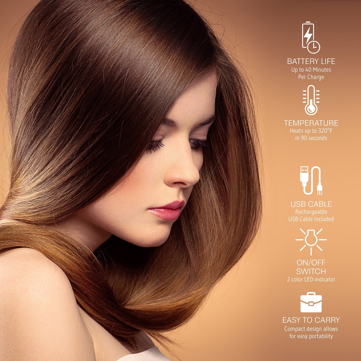 Pursonic Complete Set: USB Rechargeable & Flat Iron Duo-2