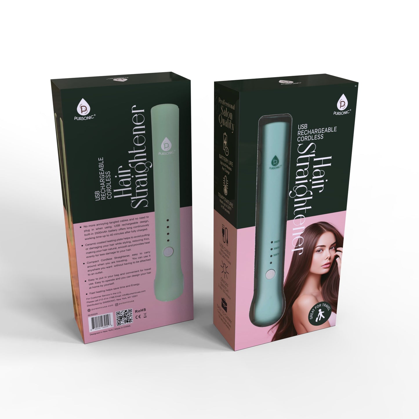 USB Rechargeable Cordless Hair Straightener-0