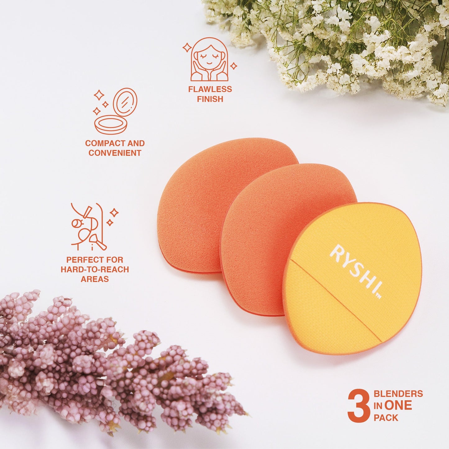 Precision & Care Beauty Bundle: Finger Beauty Blenders + Brush Cleaning Tool-1