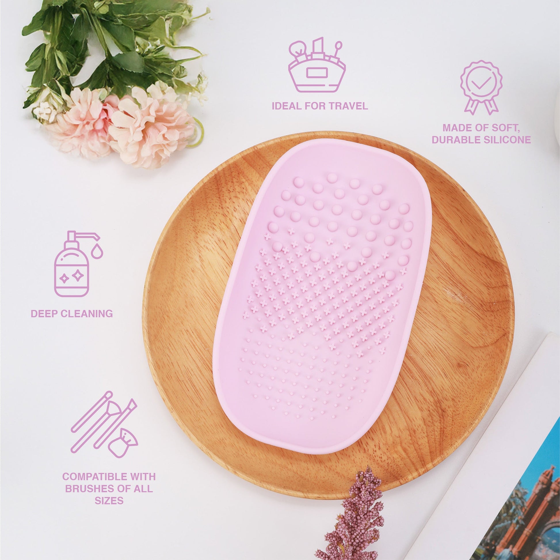 Precision & Care Beauty Bundle: Finger Beauty Blenders + Brush Cleaning Tool-3