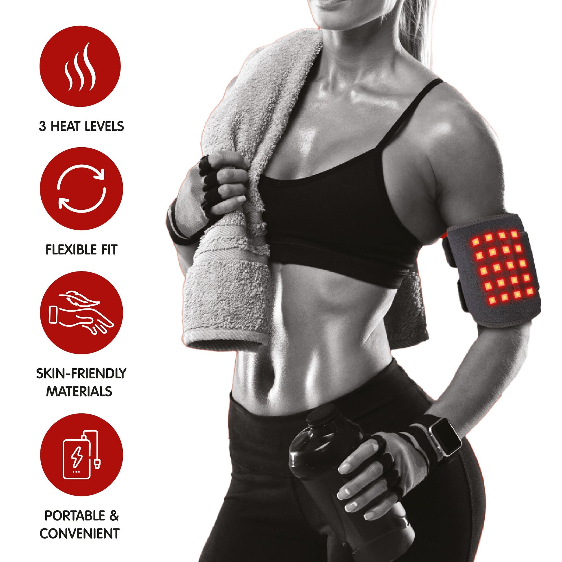 Pursonic Red Light Therapy Arm & Elbow Wrap-1