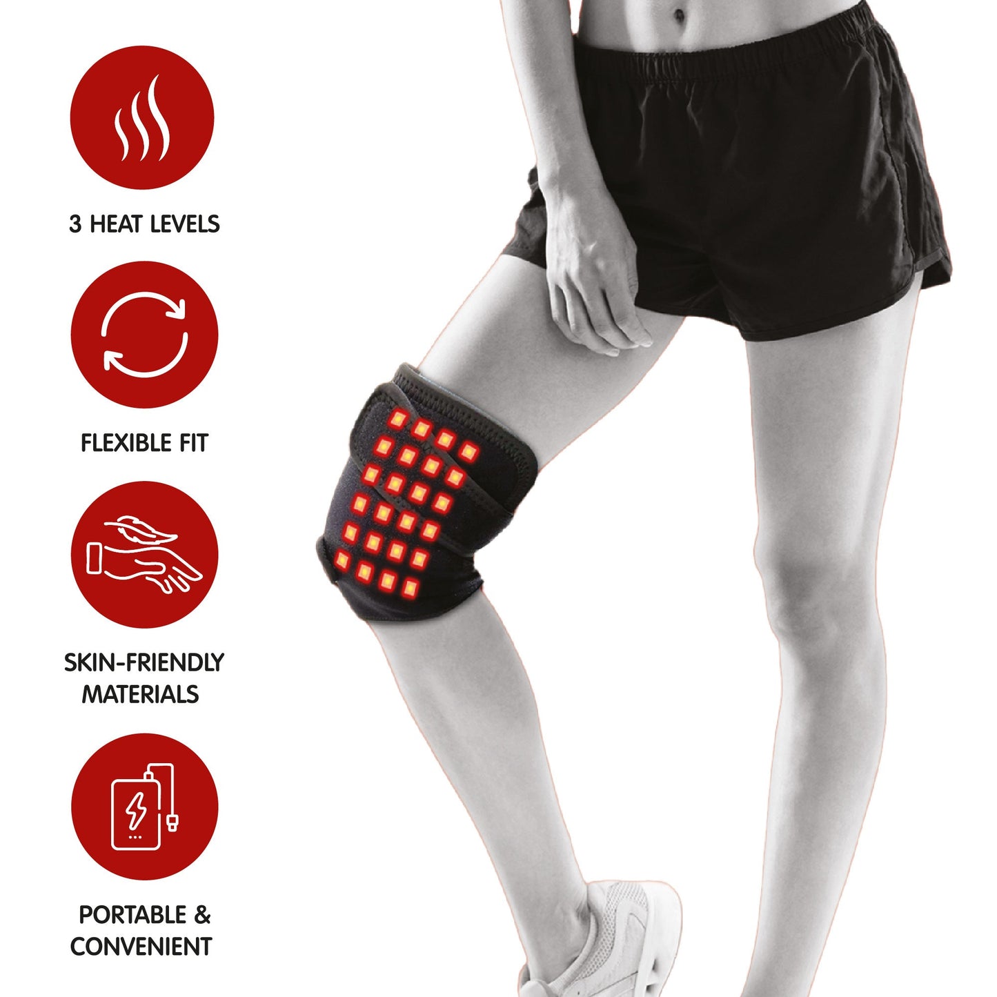 Pursonic Red Light Therapy Knee Pad – Targeted Relief for Knee Pain, Stiffness & Recovery-1
