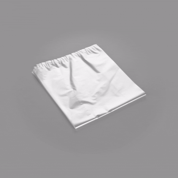 Bag Tek Clear Plastic Gift Basket Bag - Gusseted - 8" x 4" x 18" - 10 count box
