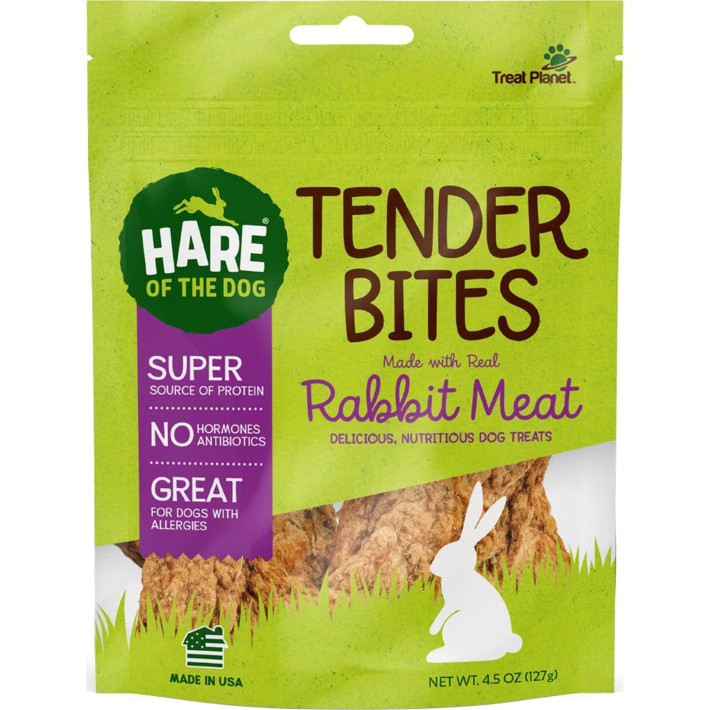 Rabbit Tender Bites Dog Treats- 4.5 Oz