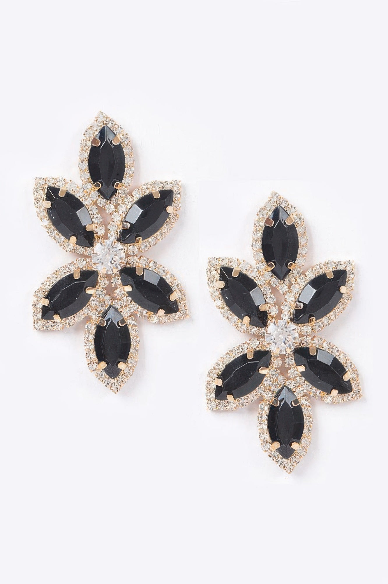 Radiant Layered Rhinestone Earrings | BYMANYC ® New York Style-0