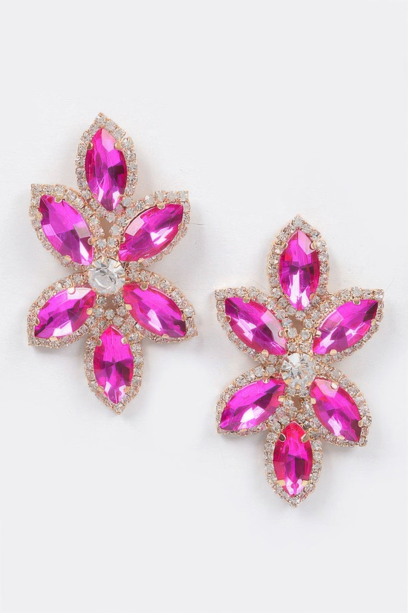 Radiant Layered Rhinestone Earrings | BYMANYC ® New York Style-3