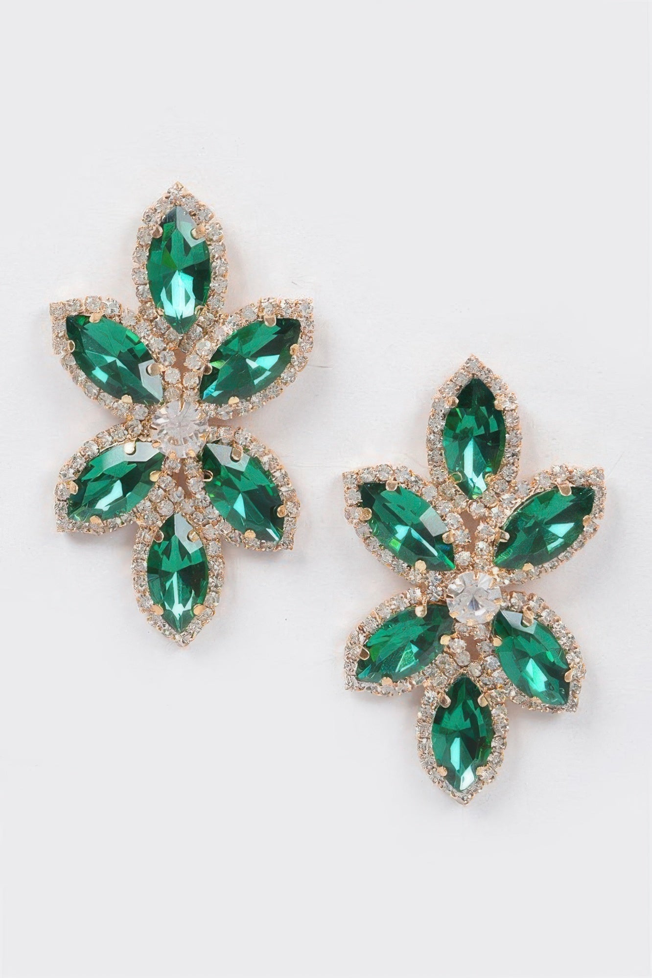 Radiant Layered Rhinestone Earrings | BYMANYC ® New York Style-4